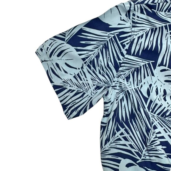 The Rail Blue Rayon Tropical Print Button Down Hawaiian Shirt - Picture 5 of 9